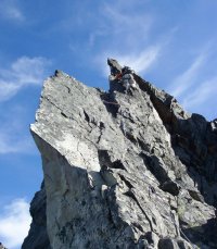 arete at the top of mt terror