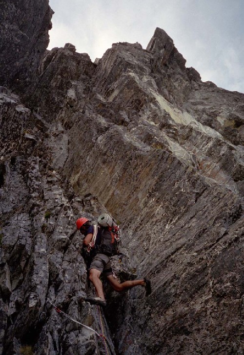 south face of inspiration peak southern picket range alpine climb