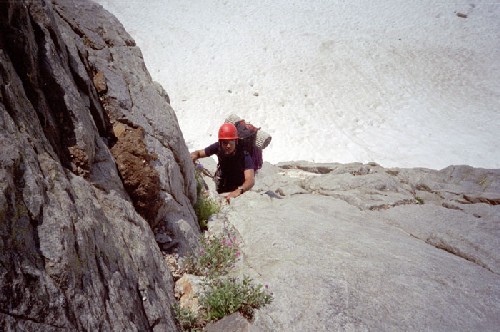 south face of inspiration peak southern picket range alpine climb