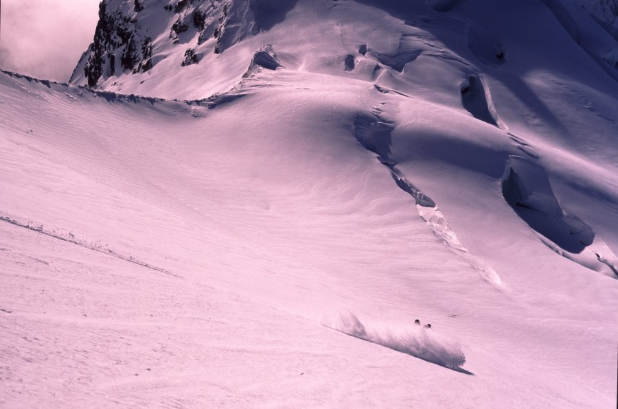 park headwall october powder on mt baker