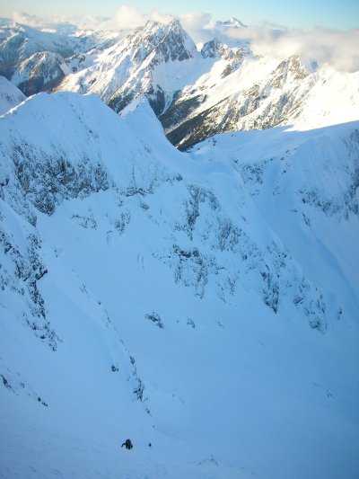 spider mountain north face extreme skiing steep skiing winter wizardry