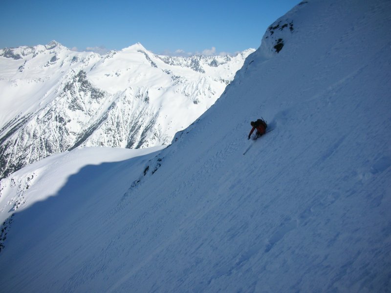 mount formidable northwest face cascade pass steep skiing powder winter wizardry