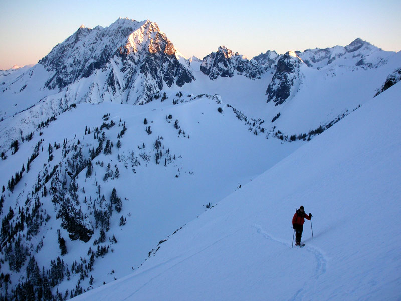 mount formidable northwest face cascade pass steep skiing powder winter wizardry