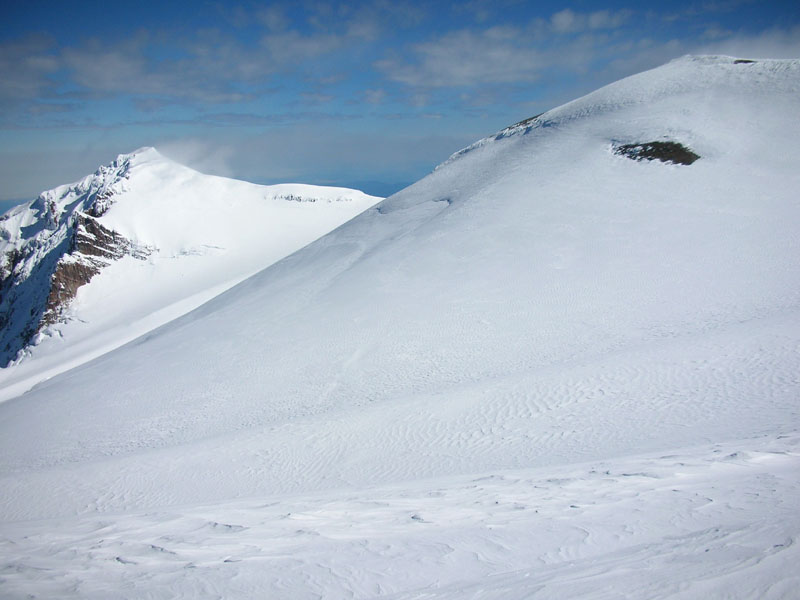 mt rainier wilson headwall kautz headwall one-day climb and ski steep skiing