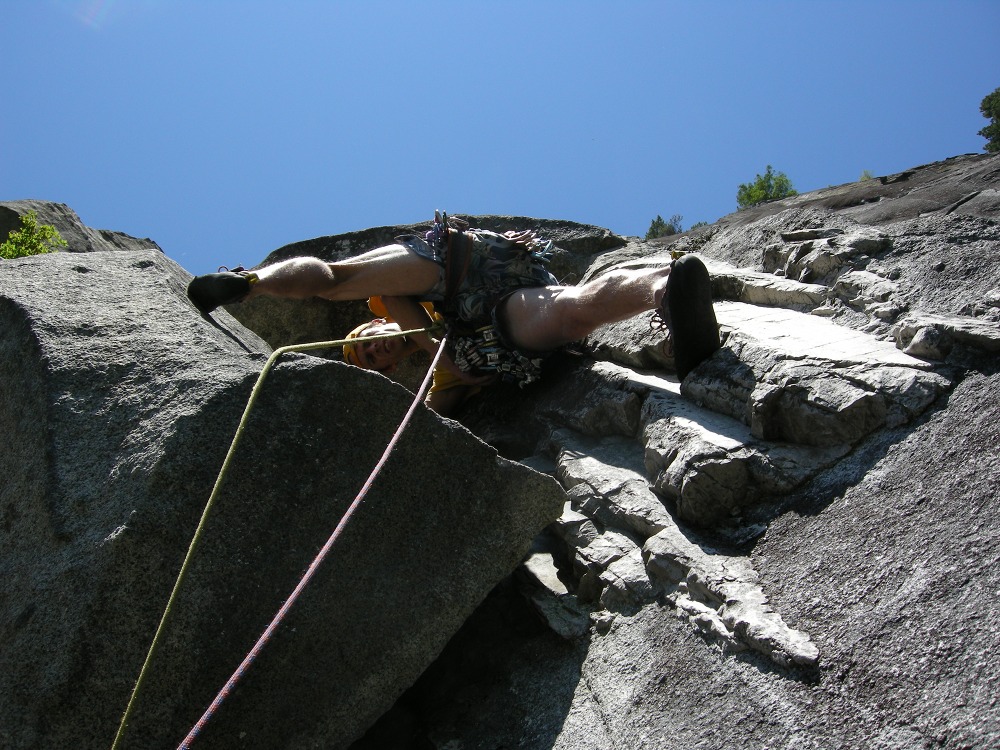 Index rock climbing Upper Town Wall Davis Holland Loving Arms Linkup