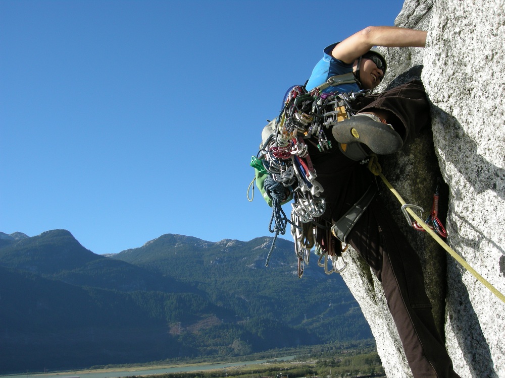 Squamish Rock Climbing, The Malamute, Overly Hanging Out