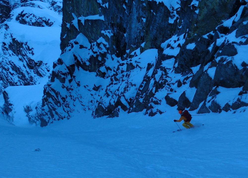 joffre peak joffre couloir ski steep powder