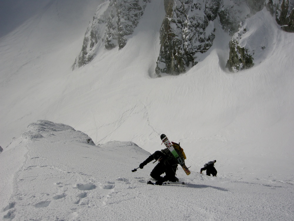 ski steep powder