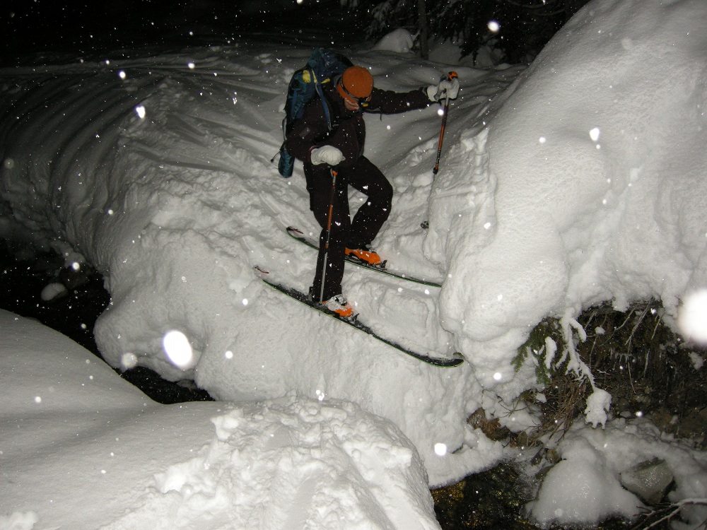 ski steep powder