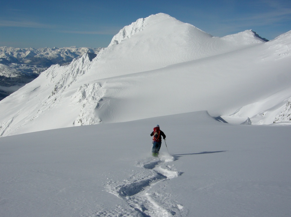 ski steep powder