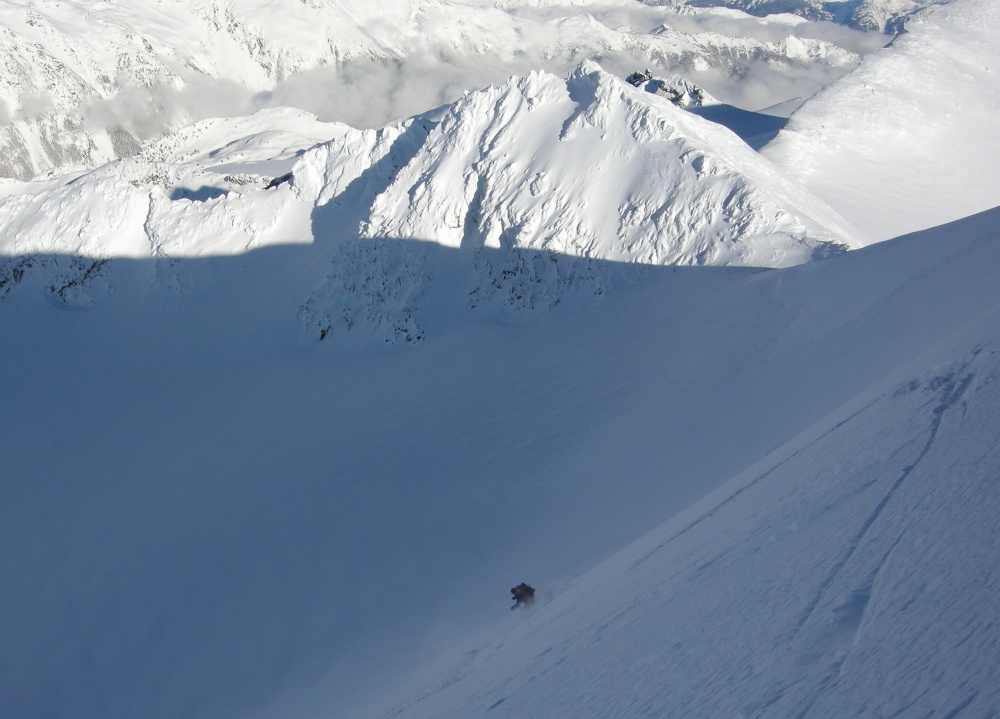 ski steep powder