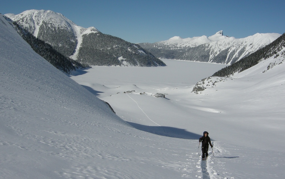 ski steep powder