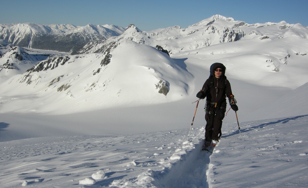 ski steep powder