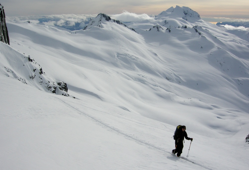 ski steep powder