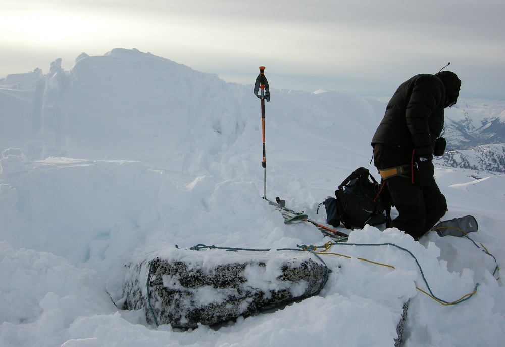 ski steep powder