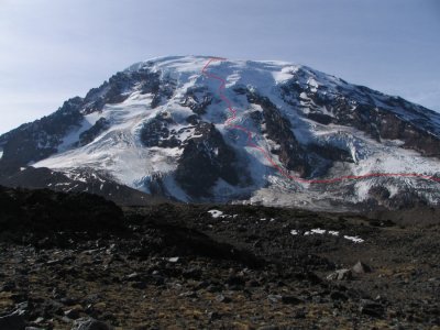 South Lyman Glacier Ski Route