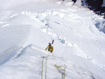 north ridge alpine ice with one tool