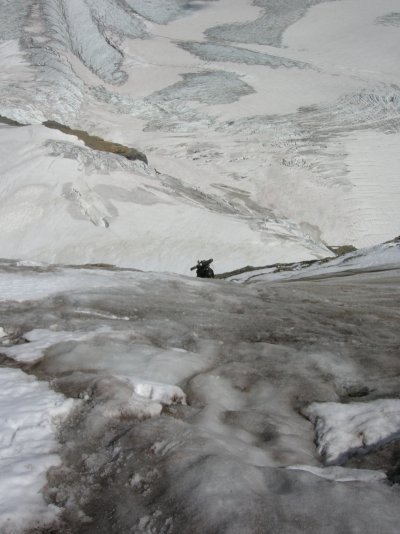 ice crux on the Dome