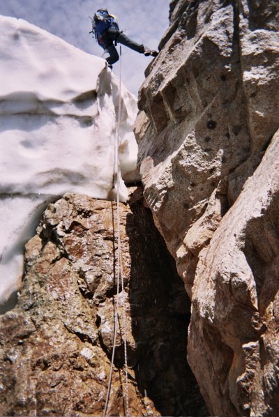 bollard rappel