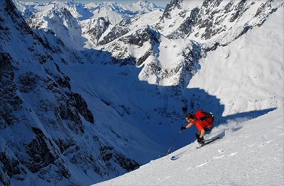 Sky skis West Ridge of West McMillan Spire