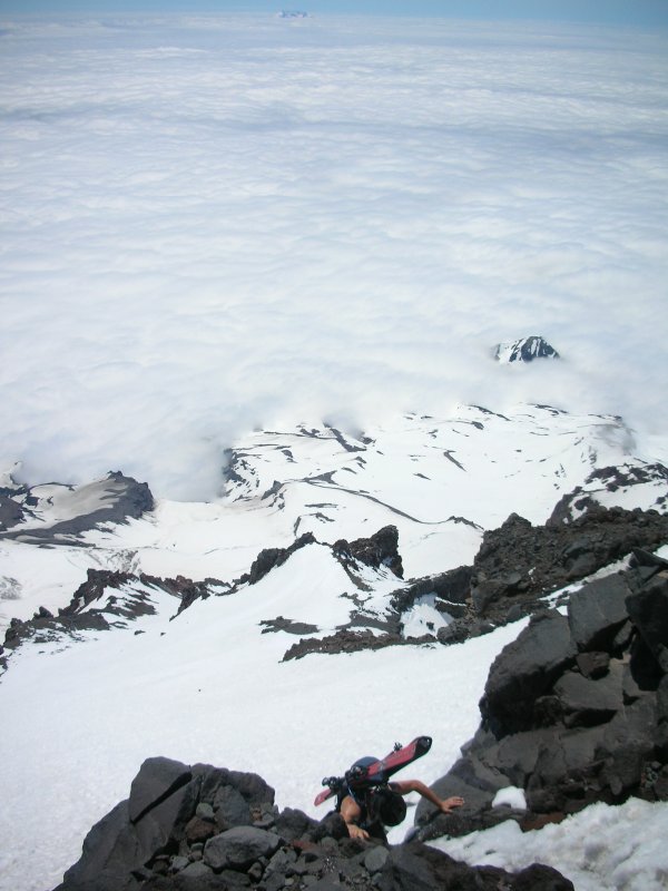 rainier east success glacier couloir ski