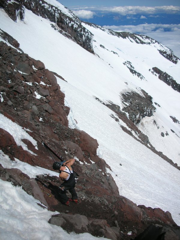 rainier east success glacier couloir ski