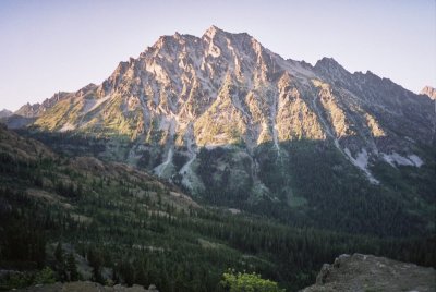 Sunset on Mt Stuart from south