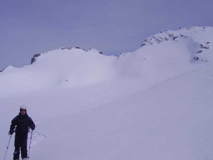 Turns on west face