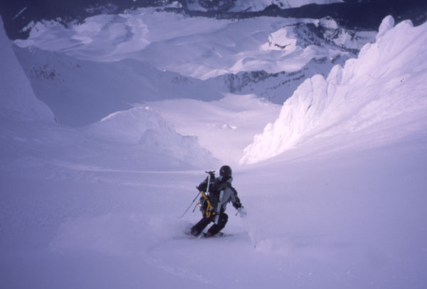 mount hoot leuthold couloir powder ski