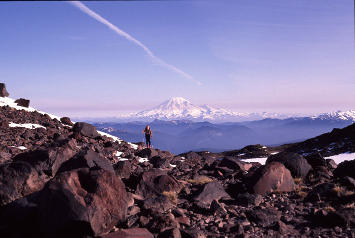 mt adams south lyman glacier ski