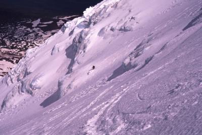 Jason Hummel skis the South Lyman Glacier.