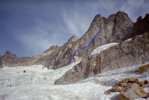 South Face of Inspiration Peak Route