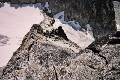 early morning spire southwest ridge so-big retard alpine rock climbing sky is an idiot