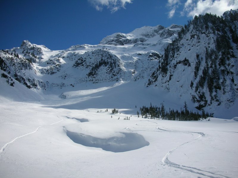 mount formidable northwest face cascade pass steep skiing powder winter wizardry