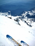 skiing atop the mowich face