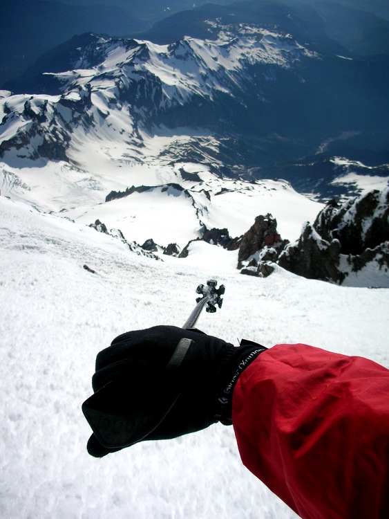 Mount Rainier, Sunset Ridge Ski via Kautz Glacier climb photos