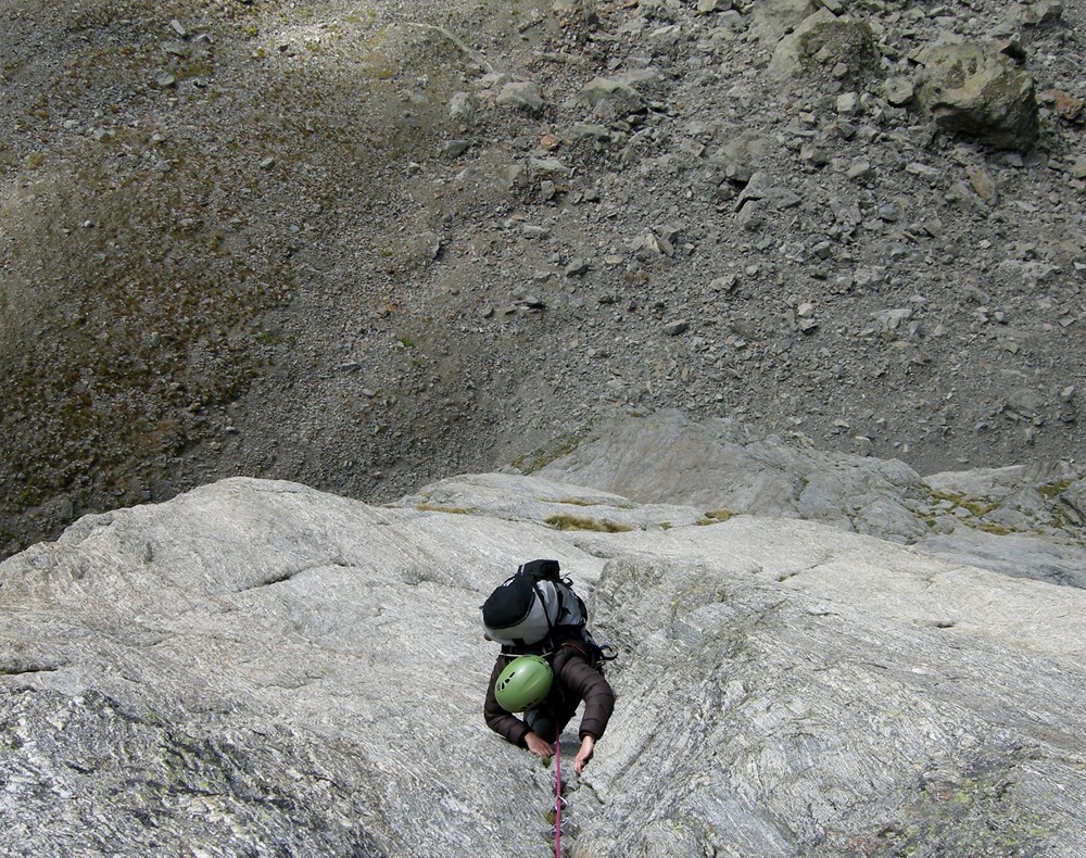 climbing aiguille du pouce