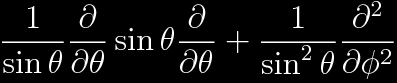 angular part of laplacian in spherical coordinates