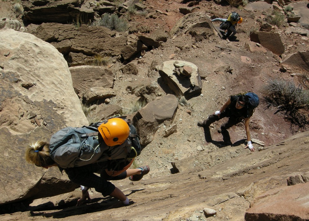 Indian Creek, North Six Shooter Tower, Lightning Bolt Crack photos