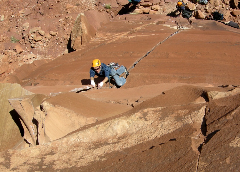 Indian Creek, North Six Shooter Tower, Lightning Bolt Crack photos