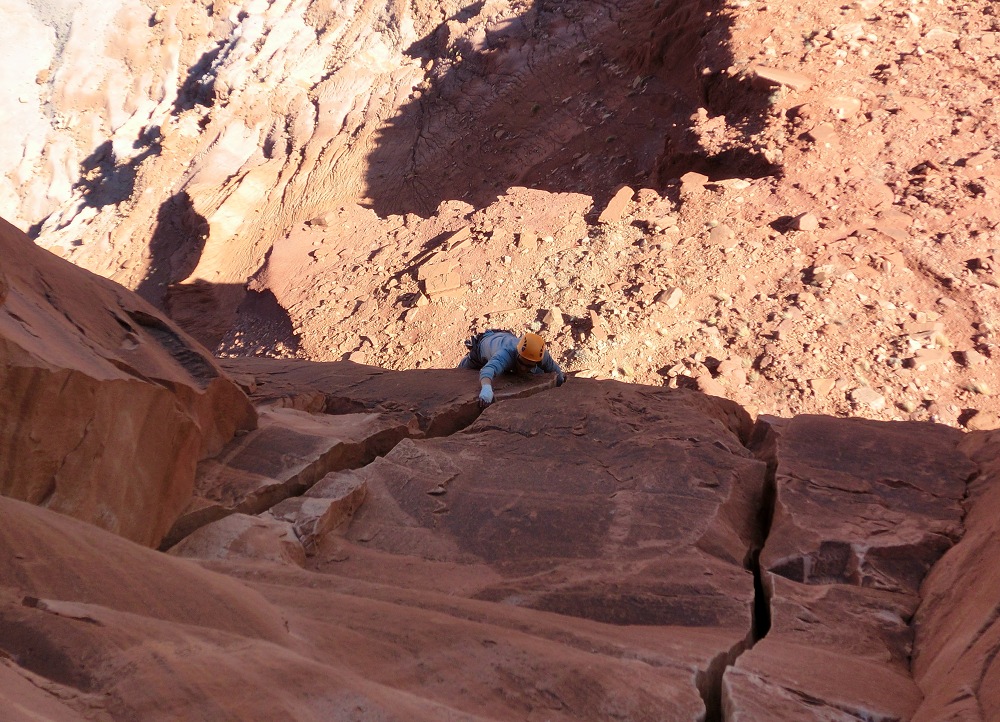 Indian Creek, North Six Shooter Tower, Lightning Bolt Crack photos