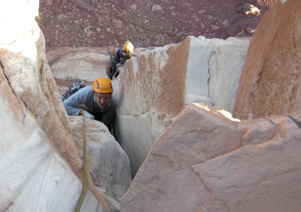 Indian Creek, North Six Shooter Tower, Lightning Bolt Crack photos