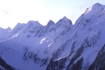 Cascade Pass, CJ Couloir, and Johannesburg