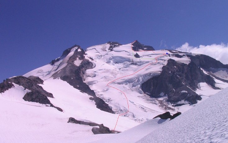 glacier peak frostbite ridge kennedy glacier