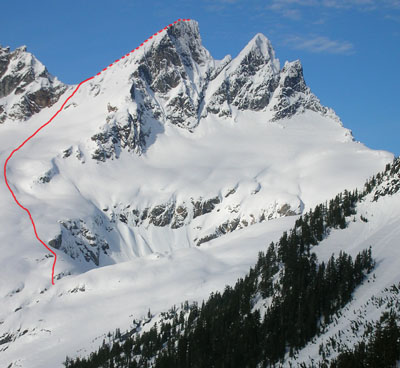 McMillan Spires and West Ridge of West McMillan Spire