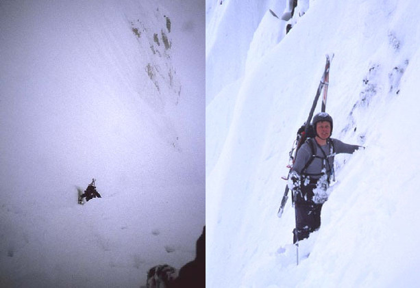 sky and jason climbing cj couloir